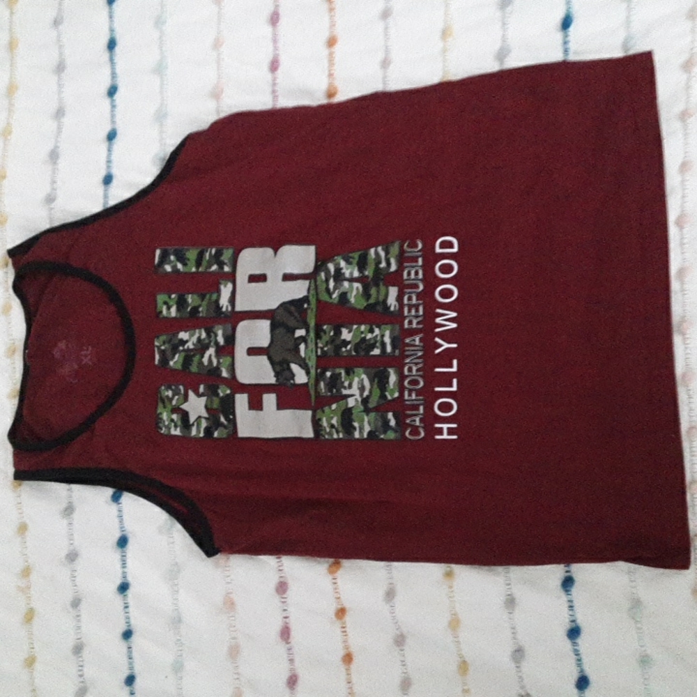 👕 3/$15  Call for NIA California Republic Hollywood Tank Top Sz XL